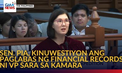 Sen. Pia, kinuwestiyon ang paglabas ng financial records ni VP Sara sa Kamara | GMA News