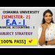 FA-1 | FINANCIAL ACCOUNTING | SUBJECT STRATEGY | SEMESTER-1 OSMANIA UNIVERSITY | @shivanipallela