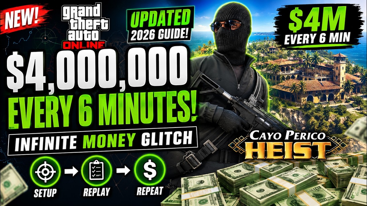 NEW BEST GTA 5 Money Glitch! $4,000,000 Every 6 Minutes (2026 UPDATED)
