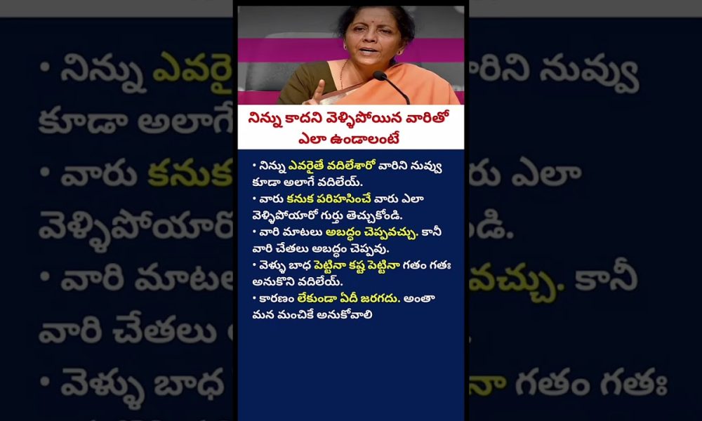 Nirmala Sitharaman's Powerful Money Rules Everyone Should Follow | Smart Financial Habits for Wealth