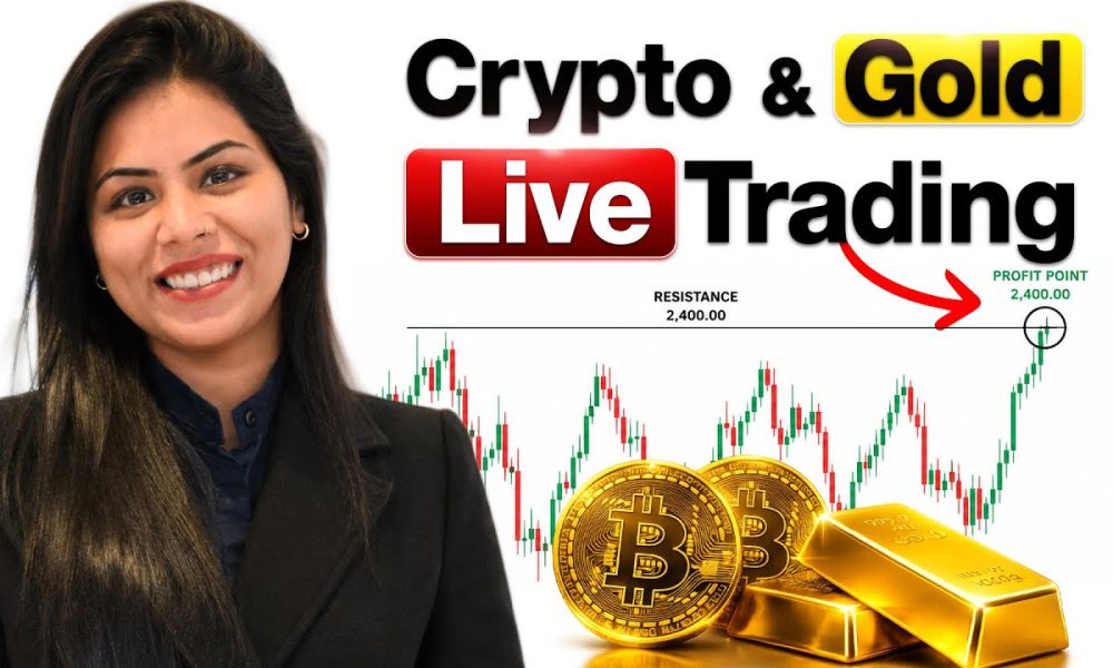 Bitcoin & Gold LIVE Trading  #livetrading #cryptotrading #bitcoin @tradingmentor22