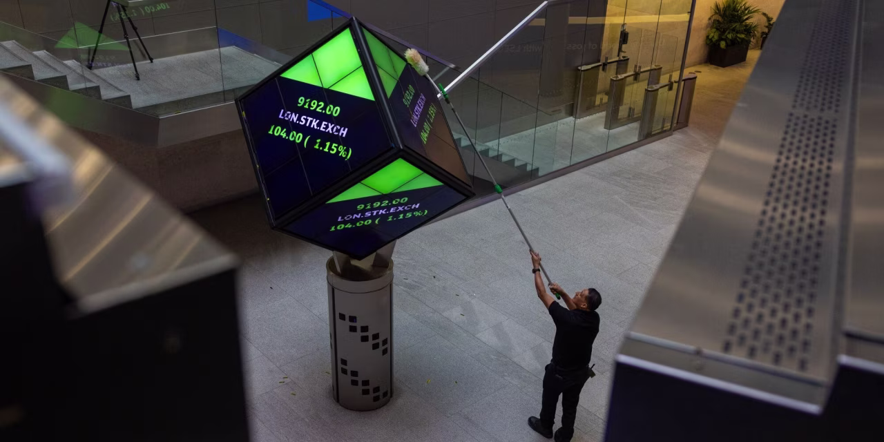 London Stock Exchange office atrium in London