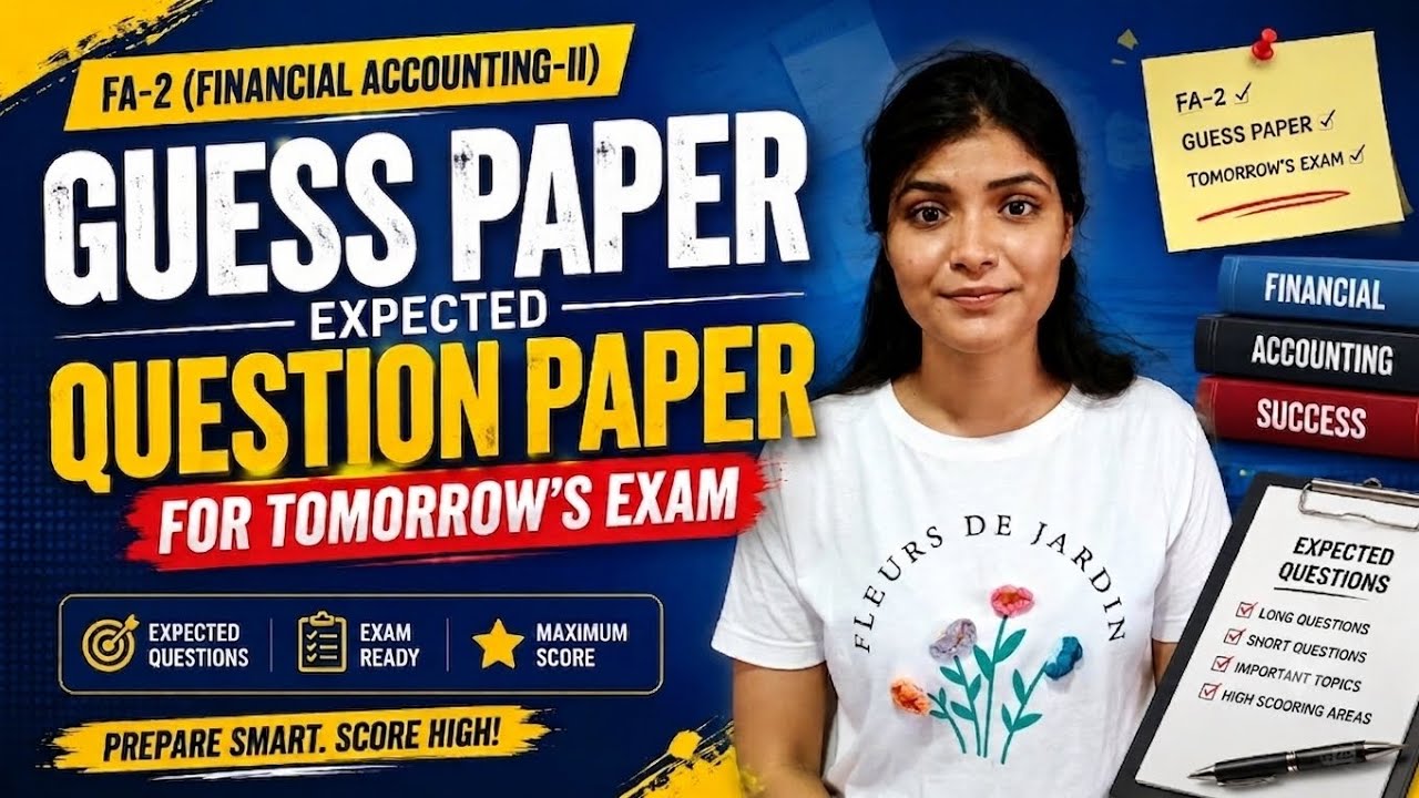 GUESS PAPER | FA-2| FINANCIAL ACCOUNTING | FULL EXPLANATION | SEMESTER-2 OU | @shivanipallela