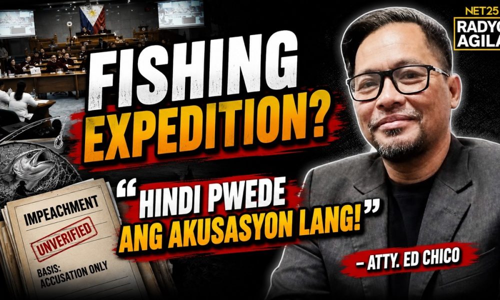 "FISHING EXPEDITION LANG BA?" ATTY. ED CHICO BINASAG ANG ISYU SA FINANCIAL RECORDS NI VP SARA