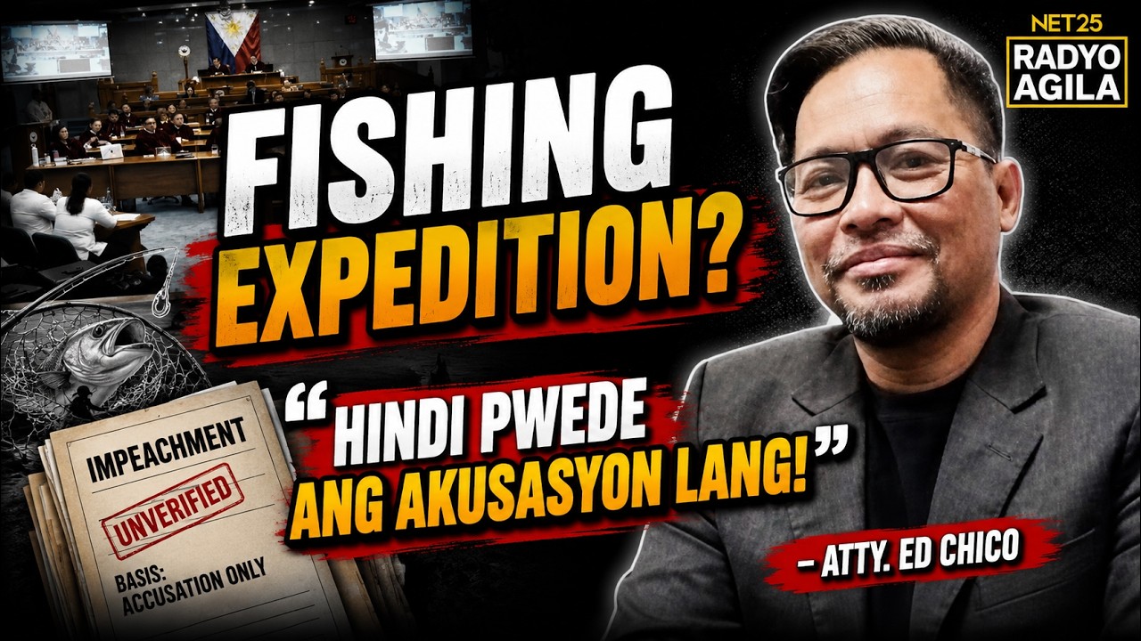 "FISHING EXPEDITION LANG BA?" ATTY. ED CHICO BINASAG ANG ISYU SA FINANCIAL RECORDS NI VP SARA