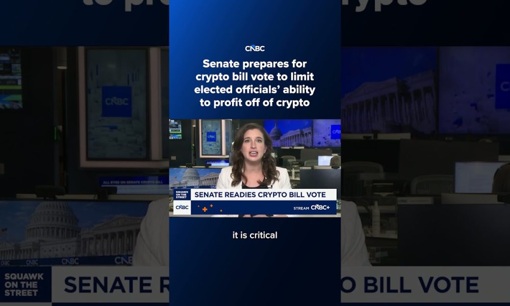 Senate prepares for crypto bill vote to limit elected officials’ ability to profit off of crypto