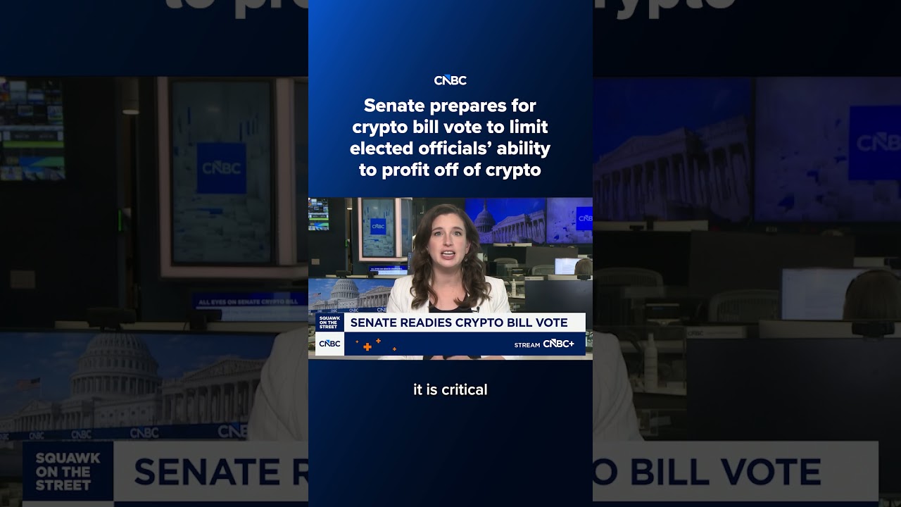 Senate prepares for crypto bill vote to limit elected officials’ ability to profit off of crypto