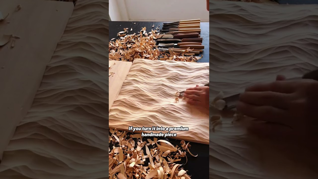 If I learn this, can I achieve financial freedom?#Woodworking#HandmadeArt#WoodCarving#CreativeCrafts
