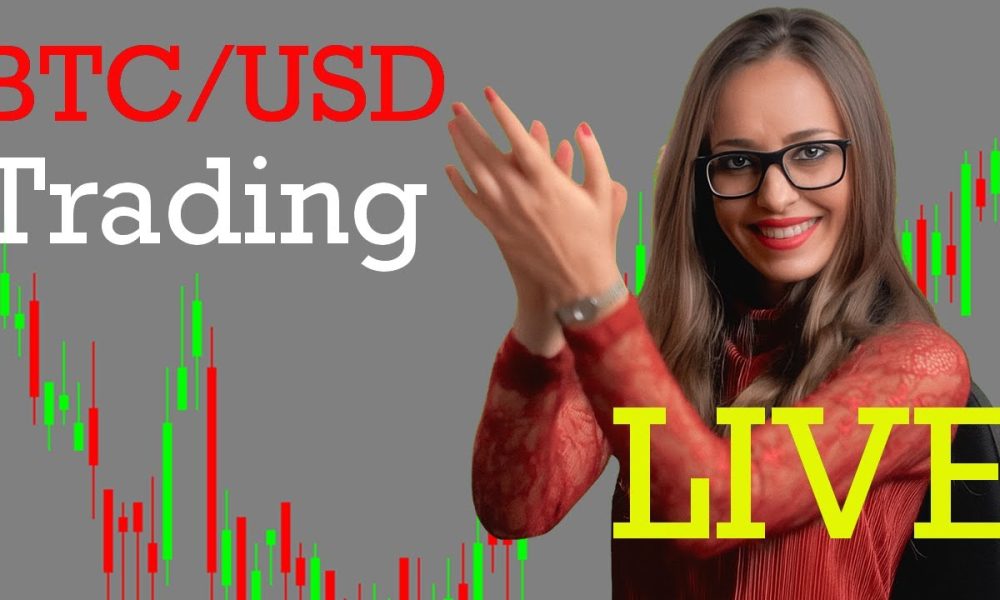 Live Bitcoin (BTCUSD) Trading & Technical Analysis - My Cryptocurrency Trading Strategy