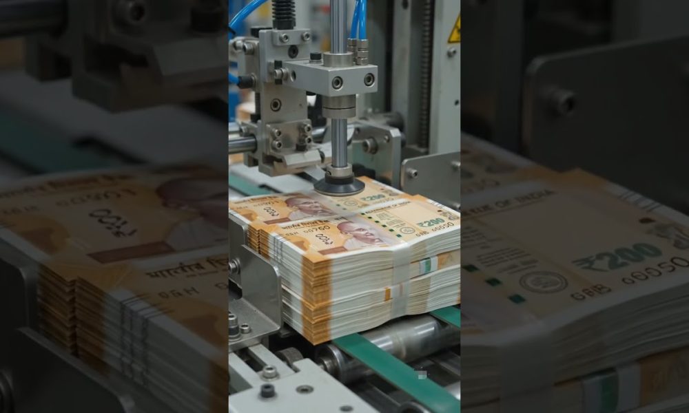 factory me 200 rupay ke  note kese bante hai #money #instantcash #shorts