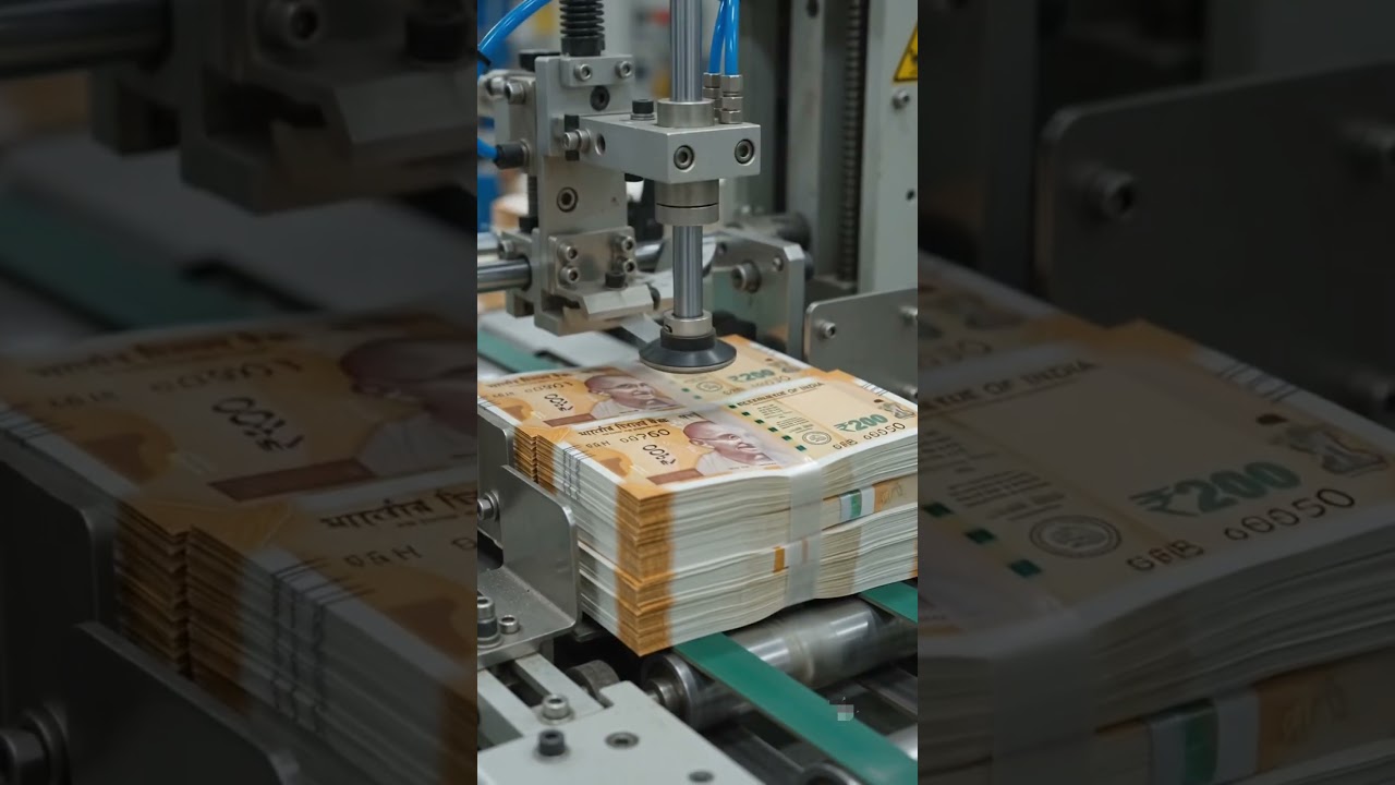 factory me 200 rupay ke  note kese bante hai #money #instantcash #shorts