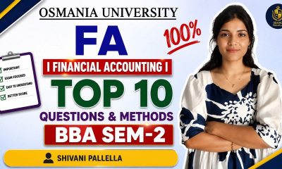 FA | BBA | FINANCIAL ACCOUNTING | TOP 10 IMPORTANT QUESTIONS & METHODS | SEM-2 OU | @shivanipallela