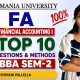 FA | BBA | FINANCIAL ACCOUNTING | TOP 10 IMPORTANT QUESTIONS & METHODS | SEM-2 OU | @shivanipallela