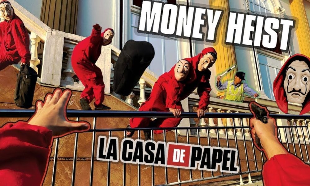 Parkour MONEY HEIST Help Homeless people escape from poor Security POV Movie