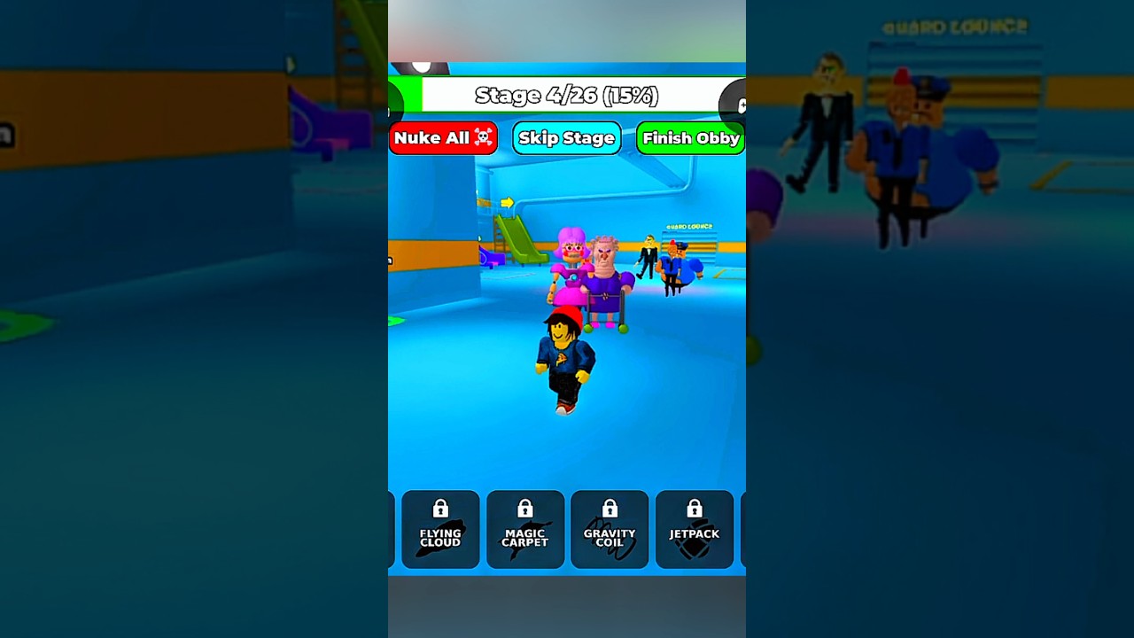 ICE SLIDE POLICE PRISONRUN! Obby #money #roblox