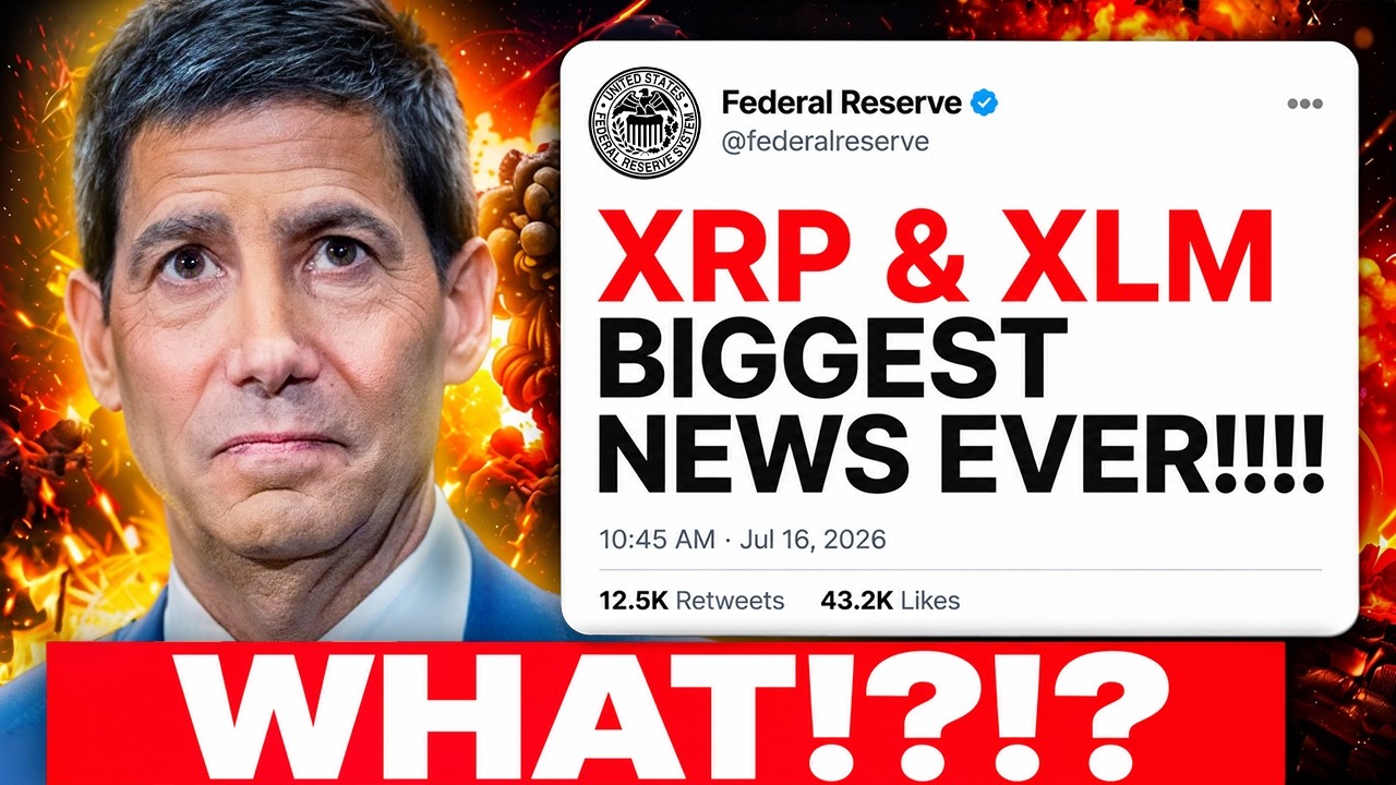 URGENT XRP & XLM NEWS: The Fed Just Dropped A NUKE! 99% Aren't Ready!