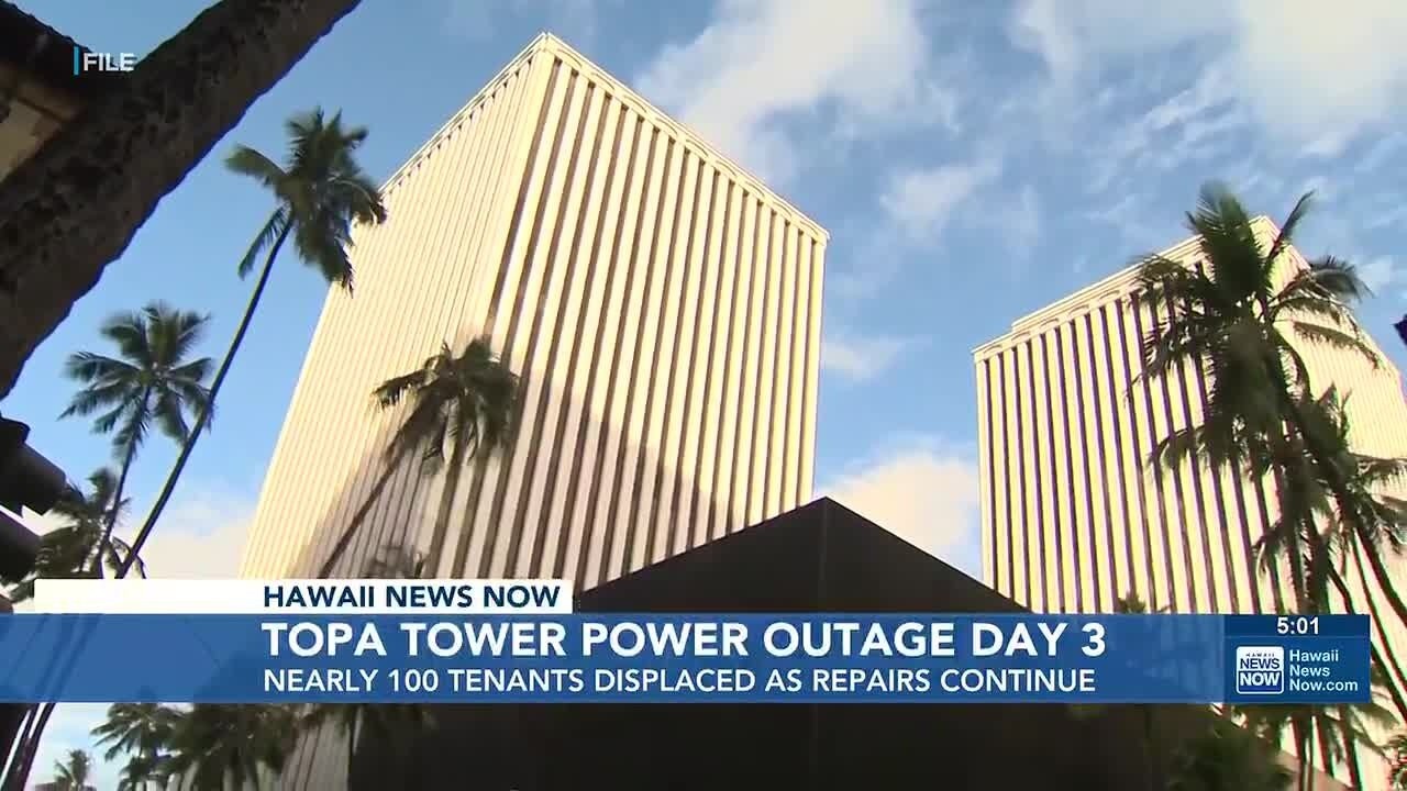 Topa Financial Center remains without power after chiller leak