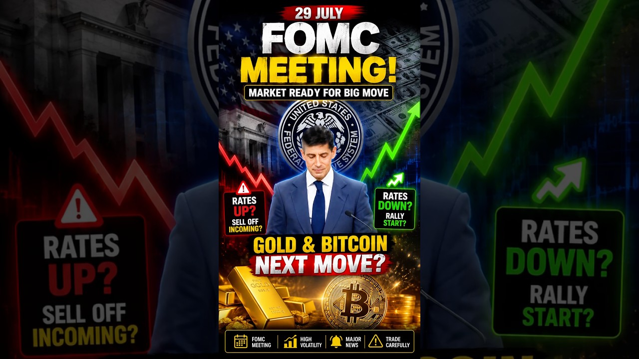 FOMC Meeting Explained | Gold & Bitcoin Biggest Move This Week? | Interest Rate Decision #shorts