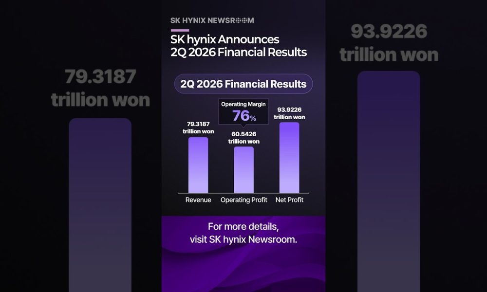 SK hynix Announces 2Q 2026 Financial Results