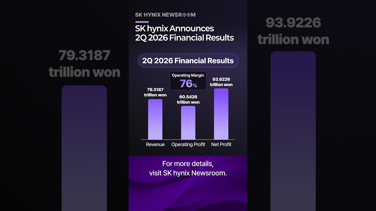SK hynix Announces 2Q 2026 Financial Results