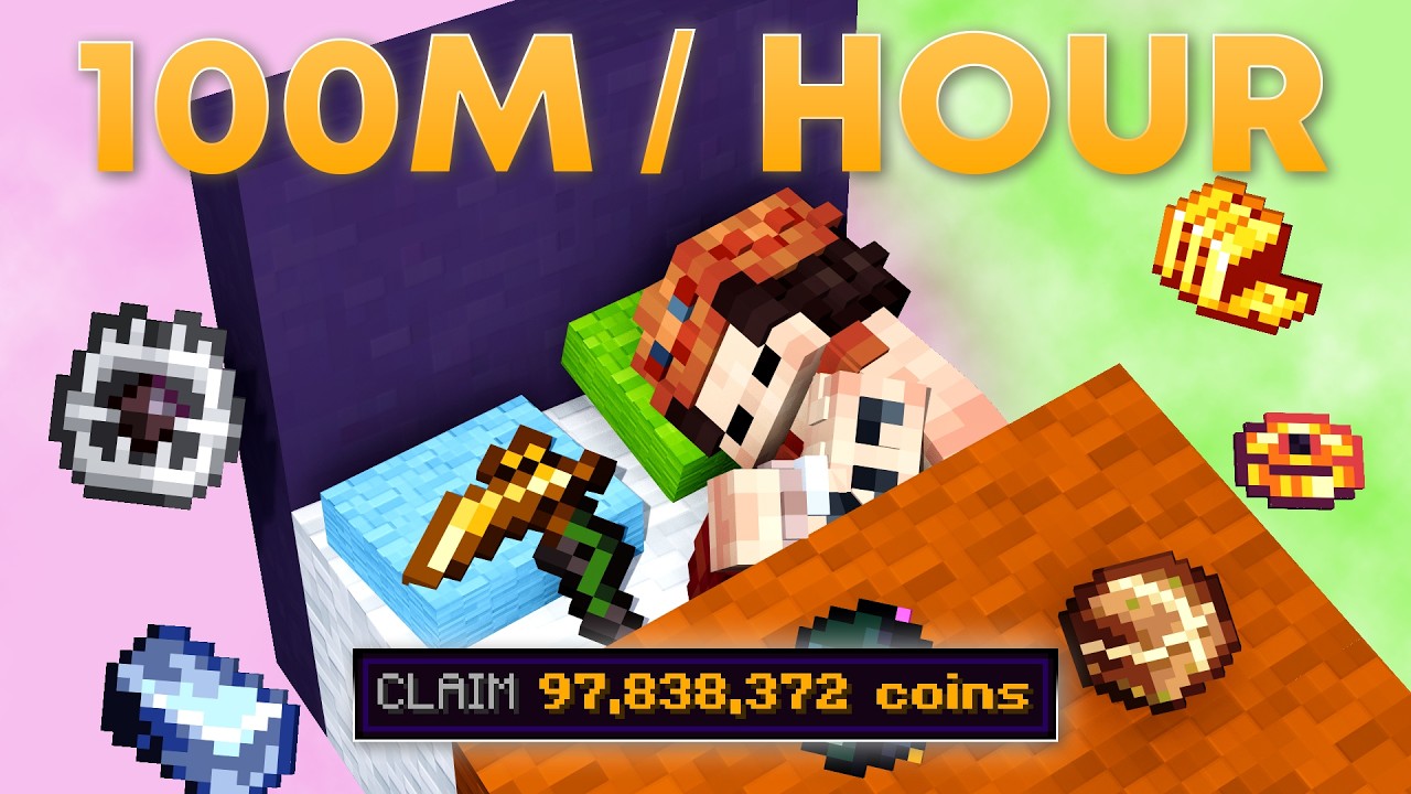 The ULTIMATE Passive Money Making Method Guide (Hypixel Skyblock)