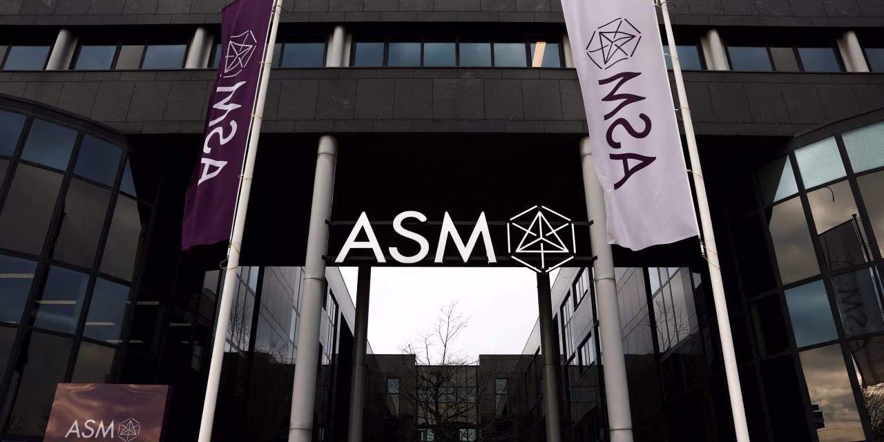ASM International Shares Slump After Chip-Equipment Supplier’s Guidance Underwhelms