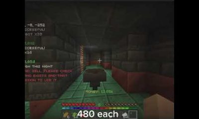 Pontonx finds crazy infinite money glitch #minecraft #money.Twitch:pontonxaura