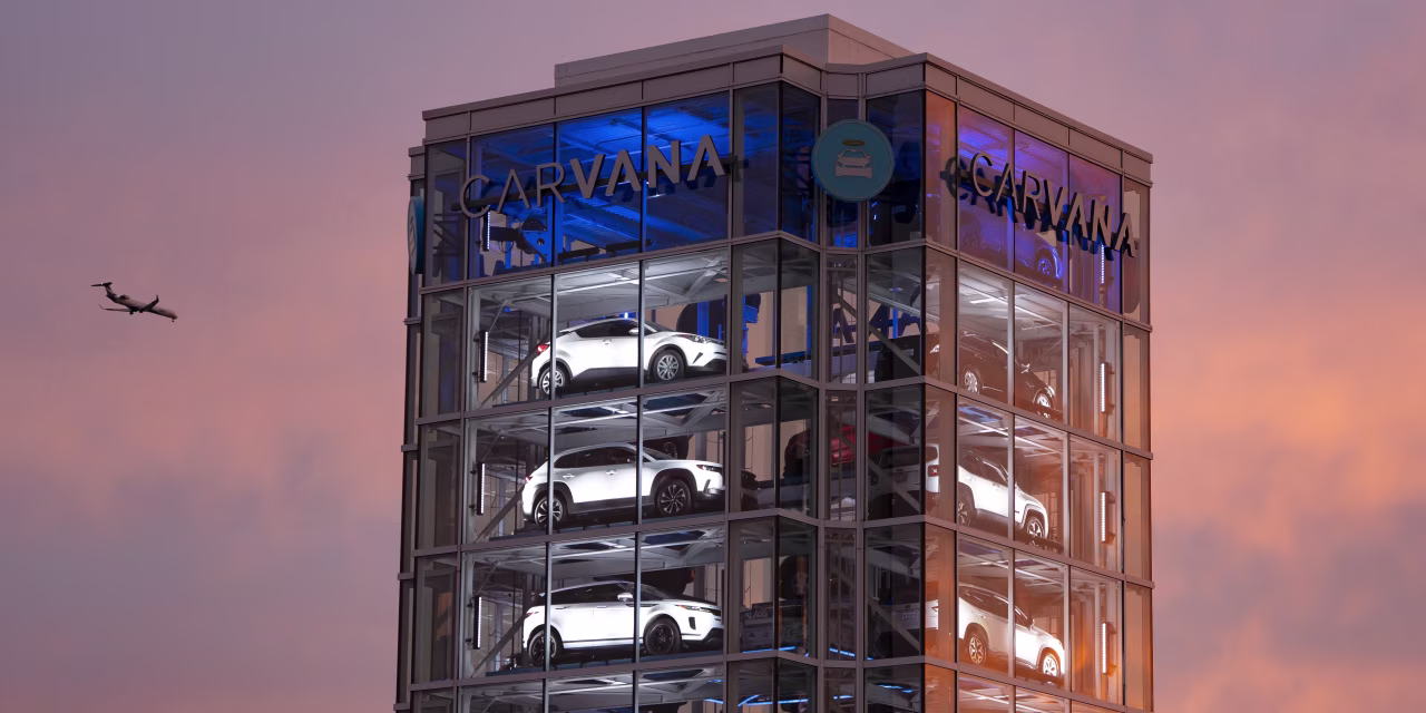 Carvana Stock Price Drops 15% as Earnings Outlook Misses Forecasts
