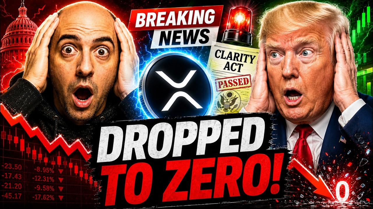 BREAKING NEWS!! CLARITY ACT JUST DROPPED!! A CRYPTO JUST DROPPED TO ZERO! WATCH OUT! XRP MOVING?!