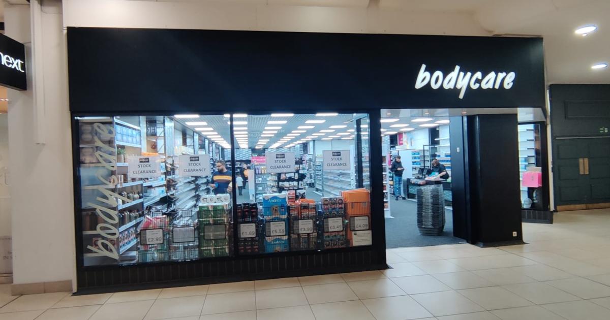 Bodycare store will reopen in Bury - but not in Bolton