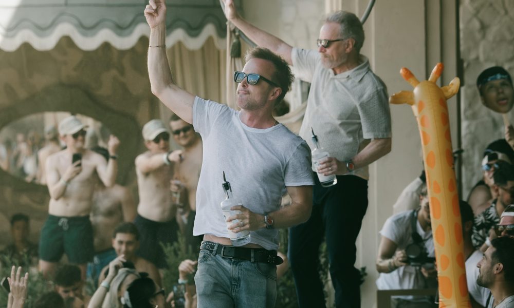Bryan Cranston and Aaron Paul Turn Omnia Dayclub Into One Giant Tequila Toast for the Dos Hombres Launch