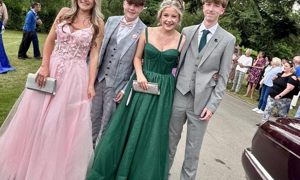 Photos of Tadcaster Grammar School prom at Hazlewood Castle