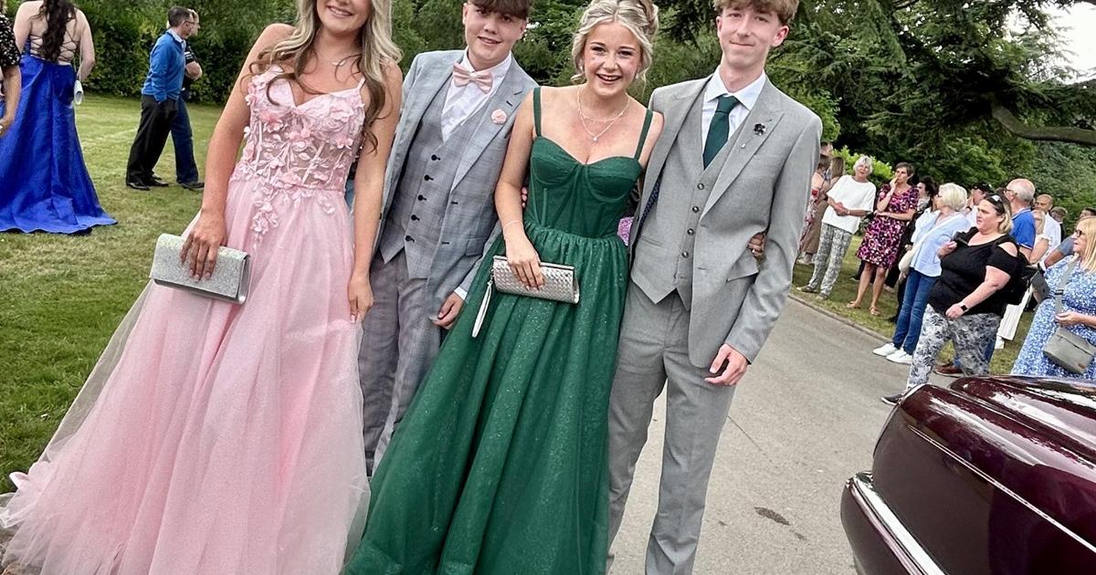 Photos of Tadcaster Grammar School prom at Hazlewood Castle