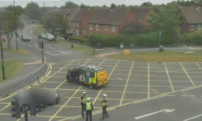 One taken to hospital after crash in North Tyneside