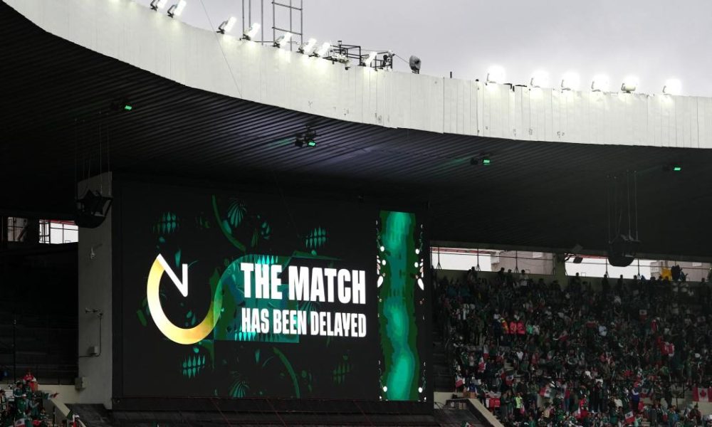 England vs Mexico delayed as thunderstorms hit Mexico City