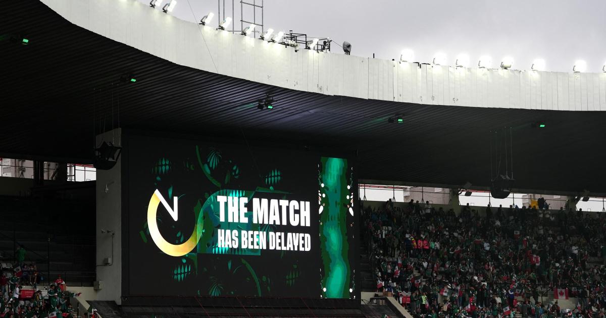 England vs Mexico delayed as thunderstorms hit Mexico City
