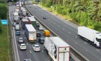 M62 four vehicle crash leaves one person needing hospital treatment