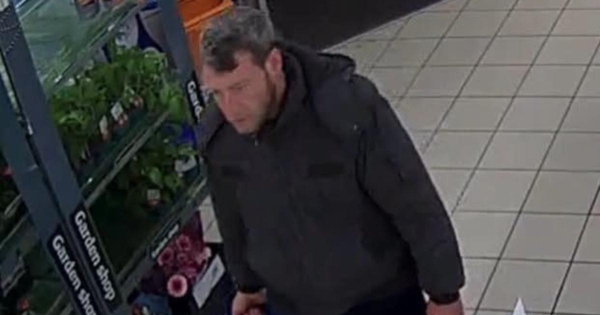CCTV image after razors stolen from Bootham Sainsbury's
