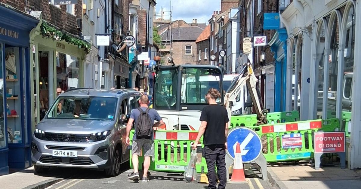 York city centre works by Northern Powergrid cause issues
