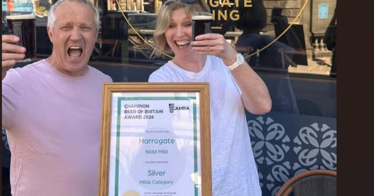 Harrogate Brewery wins with CAMRA for its Nidd Mild ale