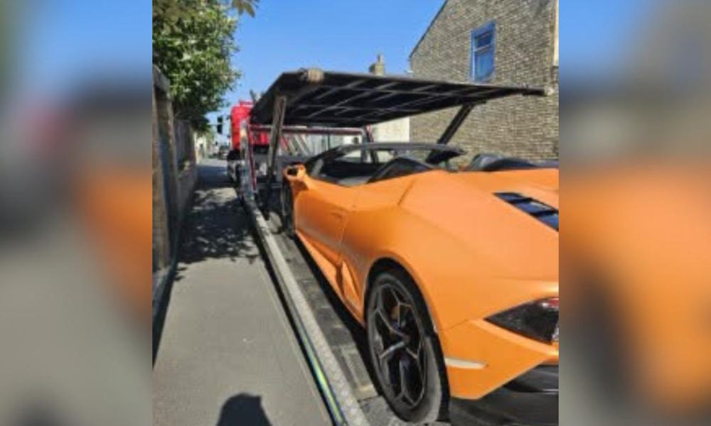 Lamborghini seized in Burnley after dangerous driving