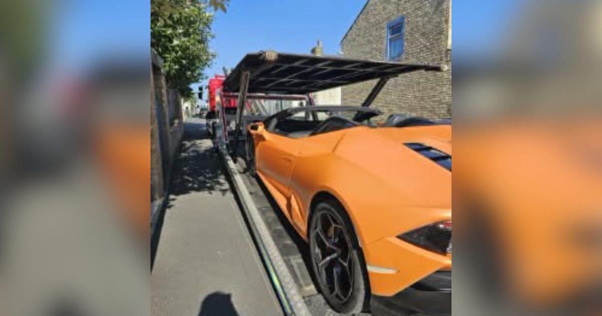 Lamborghini seized in Burnley after dangerous driving