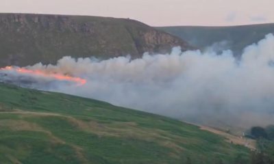 Fire crews continue to tackle wildfire in Saddleworth