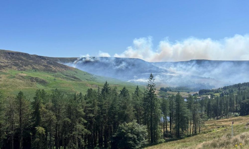Woman, 20, arrested in relation to Dovestone Reservoir fire