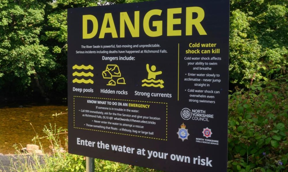 Water safety warning signs launched at Richmond Falls
