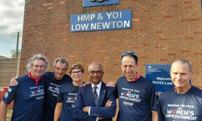London cyclists begin 380-mile ride at HMP Low Newton, Durham