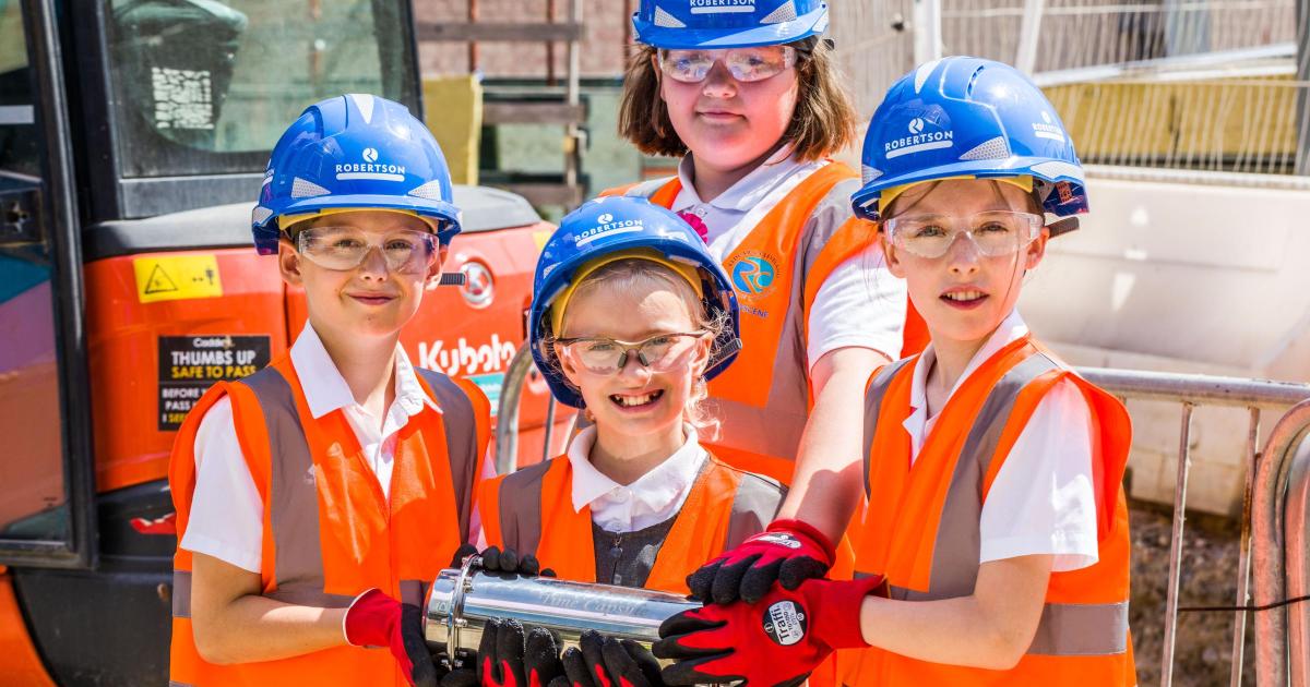 Time capsule buried by Redcar pupils at The Lookout