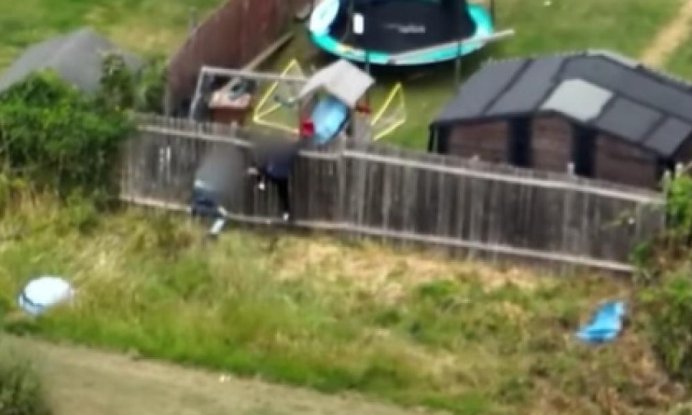 Bungling teen falls off fence in 'Hot Fuzz' bid to escape police