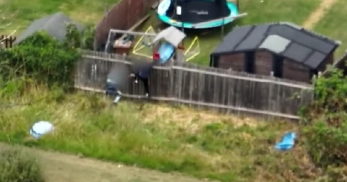 Bungling teen falls off fence in 'Hot Fuzz' bid to escape police