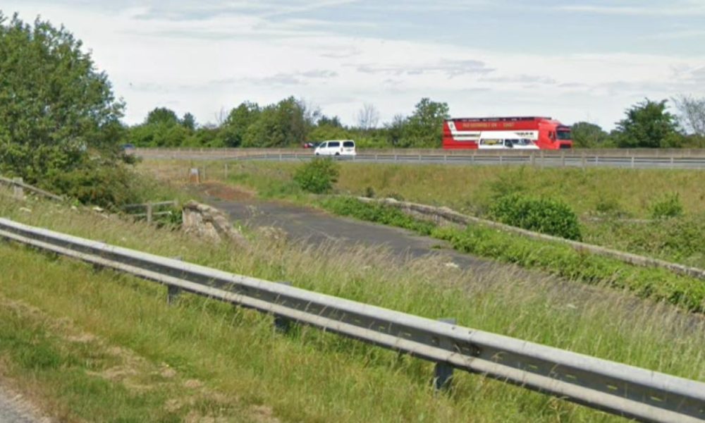 The old A1(M) North Yorkshire road that’s now abandoned